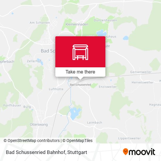Bad Schussenried Bahnhof map