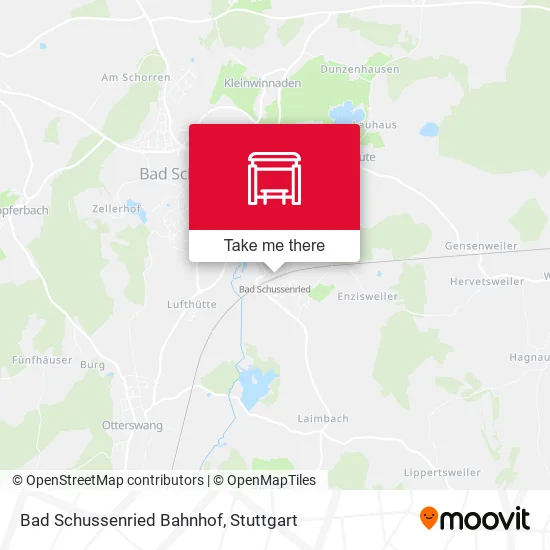 Карта Bad Schussenried Bahnhof