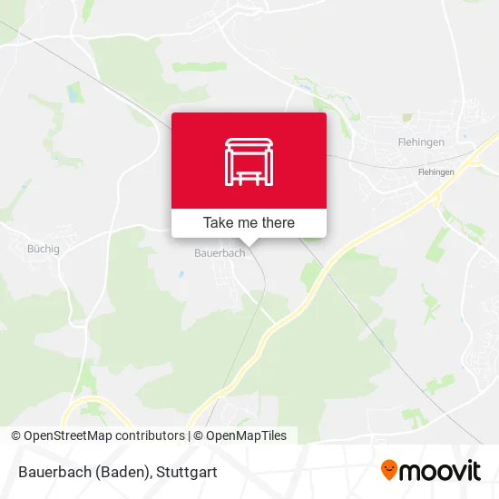 Карта Bauerbach (Baden)