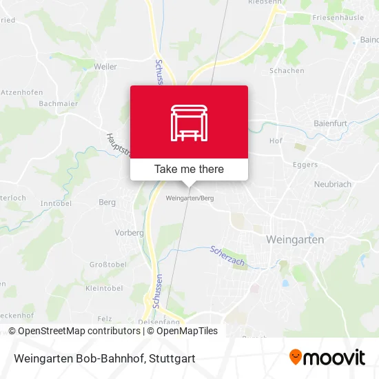Карта Weingarten Bob-Bahnhof
