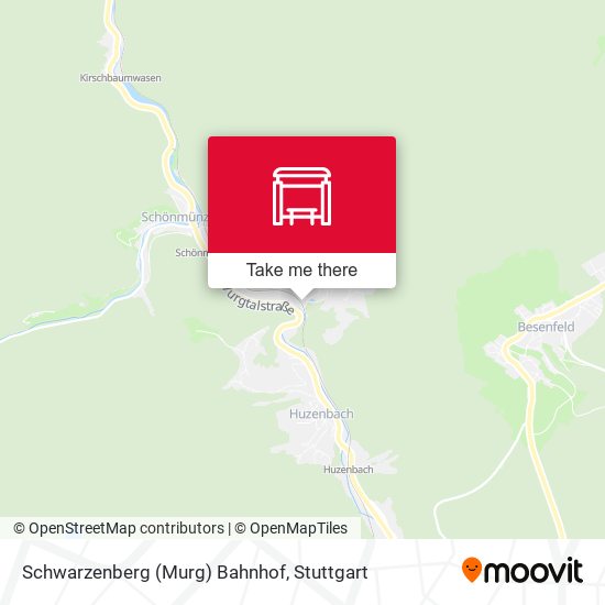 Schwarzenberg (Murg) Bahnhof map