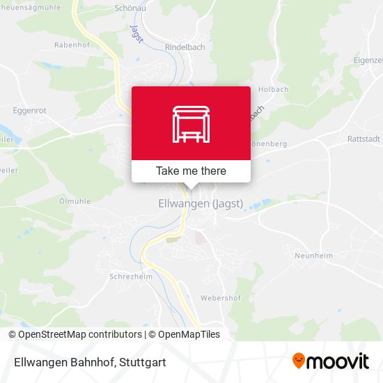 Ellwangen Bahnhof map