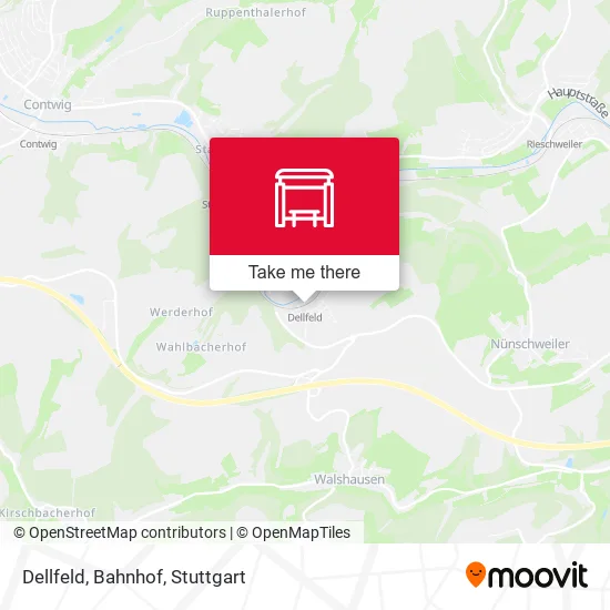 Карта Dellfeld, Bahnhof