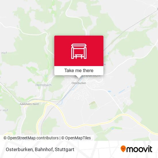 Карта Osterburken, Bahnhof