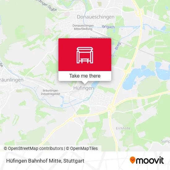 Карта Hüfingen Bahnhof Mitte