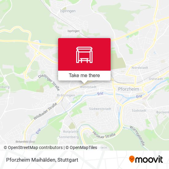 Карта Pforzheim Maihälden