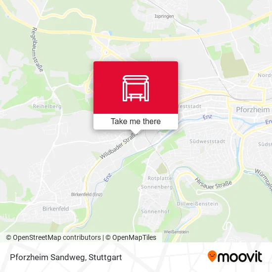 Карта Pforzheim Sandweg