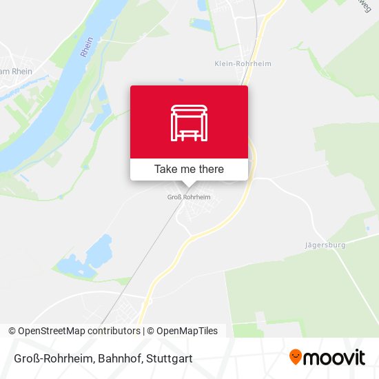 Карта Groß-Rohrheim, Bahnhof