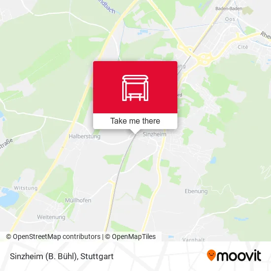 Карта Sinzheim (B. Bühl)