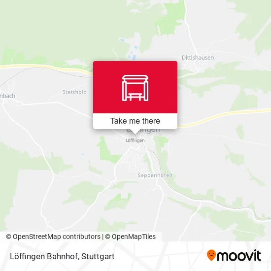 Карта Löffingen Bahnhof