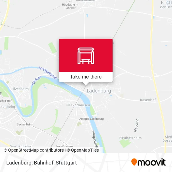 Карта Ladenburg, Bahnhof