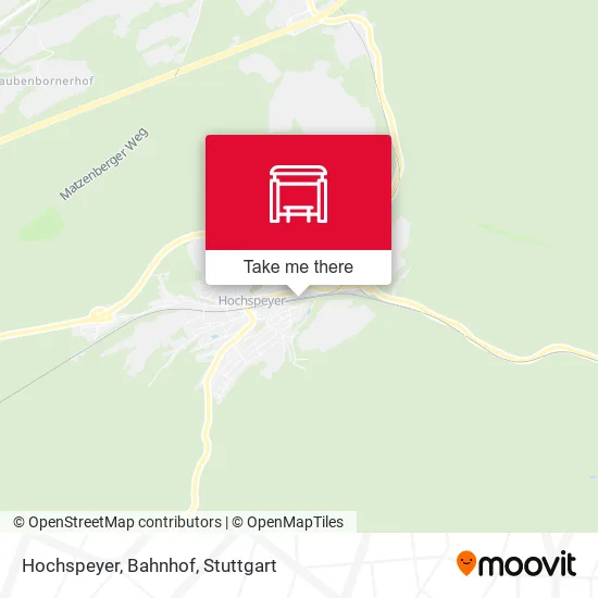 Карта Hochspeyer, Bahnhof