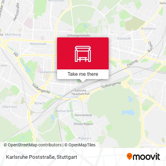 Карта Karlsruhe Poststraße