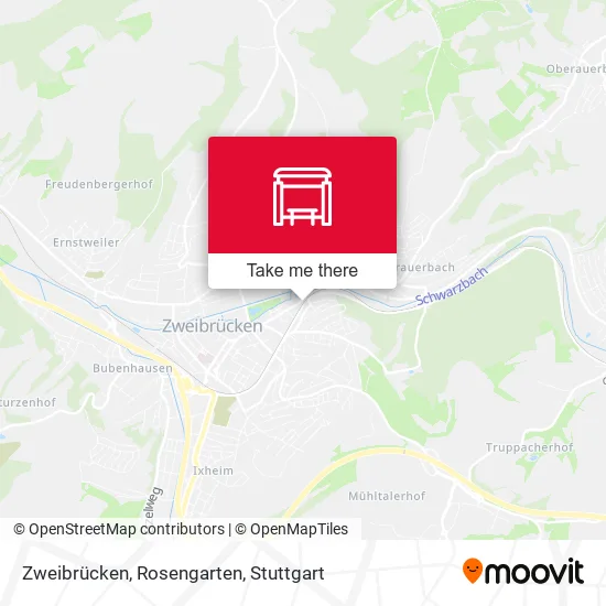 Карта Zweibrücken, Rosengarten