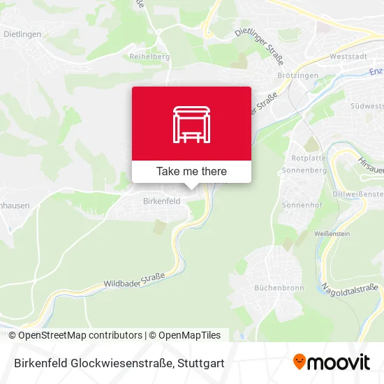 Карта Birkenfeld Glockwiesenstraße