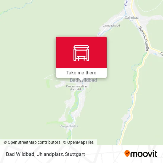 Карта Bad Wildbad, Uhlandplatz