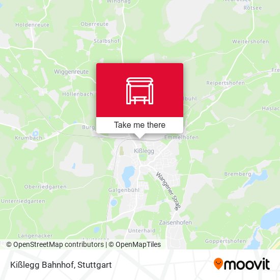 Kißlegg Bahnhof map