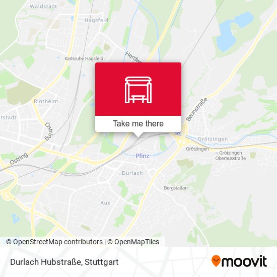 Durlach Hubstraße map