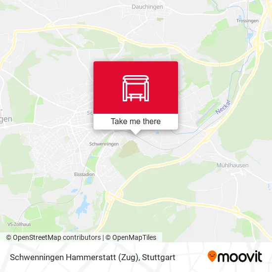 Карта Schwenningen Hammerstatt (Zug)