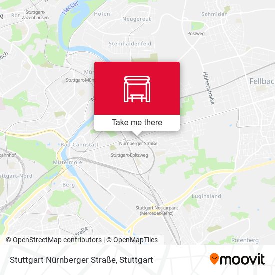 Карта Stuttgart Nürnberger Straße