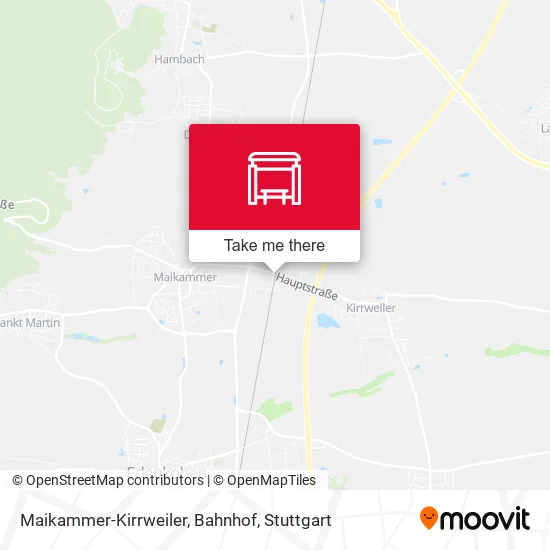 Карта Maikammer-Kirrweiler, Bahnhof