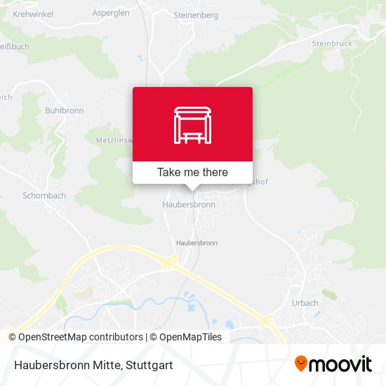 Карта Haubersbronn Mitte