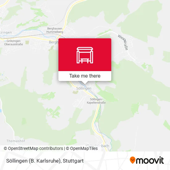 Карта Söllingen (B. Karlsruhe)