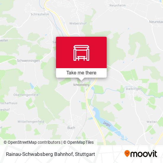 Rainau-Schwabsberg Bahnhof map