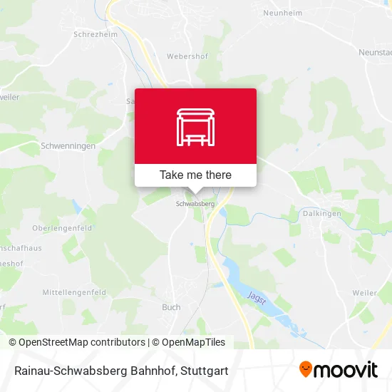 Карта Rainau-Schwabsberg Bahnhof