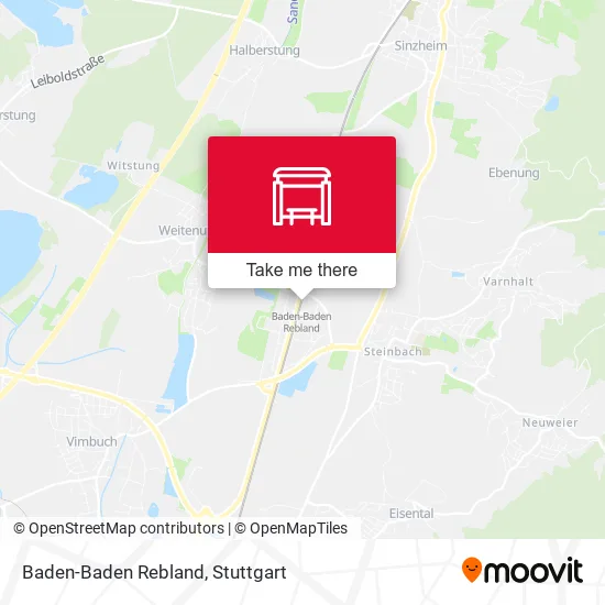 Карта Baden-Baden Rebland