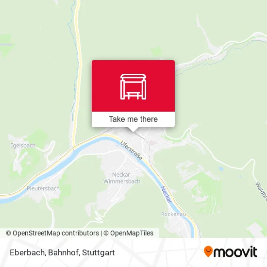 Карта Eberbach, Bahnhof