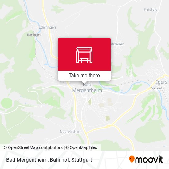 Bad Mergentheim, Bahnhof map