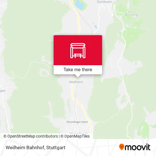 Карта Weilheim Bahnhof