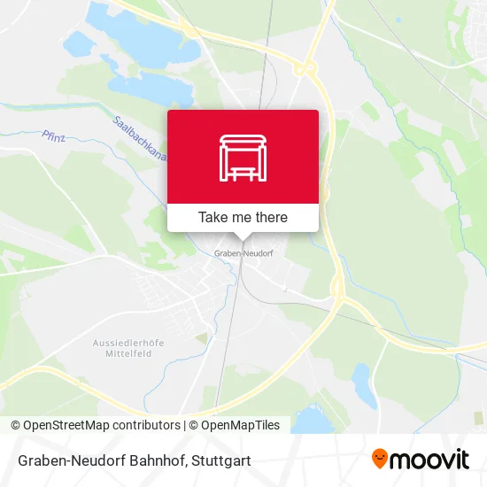 Карта Graben-Neudorf Bahnhof