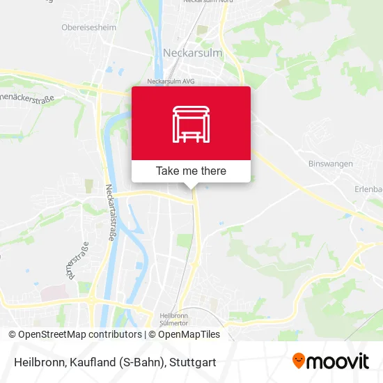Карта Heilbronn, Kaufland (S-Bahn)
