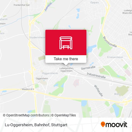 Lu-Oggersheim, Bahnhof map