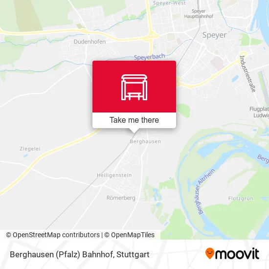 Карта Berghausen (Pfalz) Bahnhof