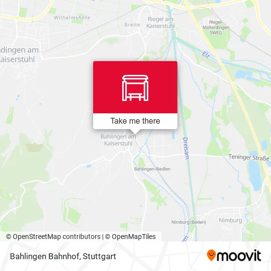 Карта Bahlingen Bahnhof