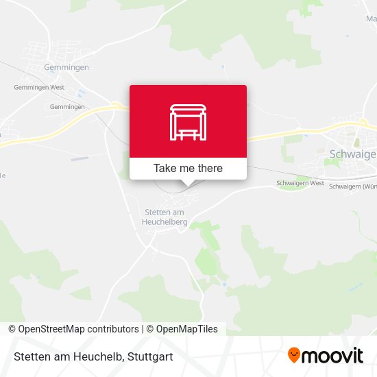 Карта Stetten am Heuchelb