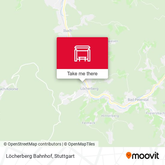 Löcherberg Bahnhof map