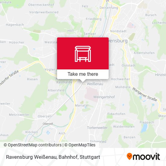 Ravensburg Weißenau, Bahnhof map