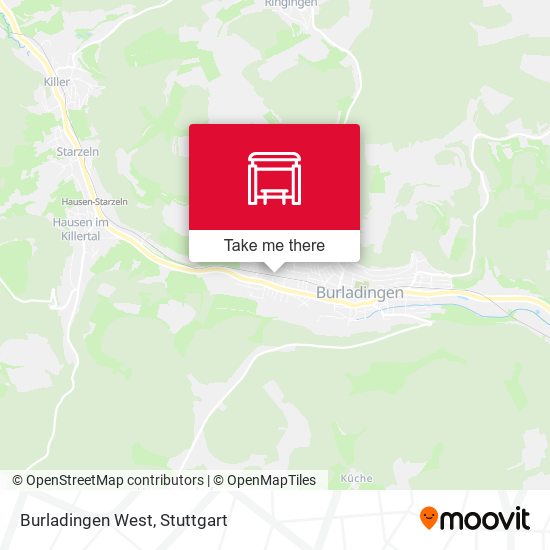 Burladingen West map