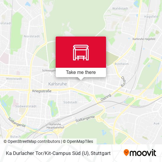 Ka Durlacher Tor / Kit-Campus Süd (U) map