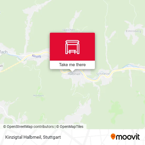 Карта Kinzigtal Halbmeil