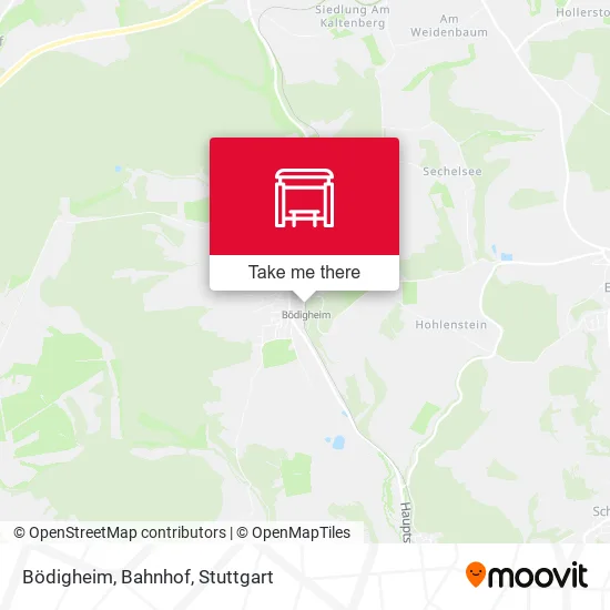 Карта Bödigheim, Bahnhof