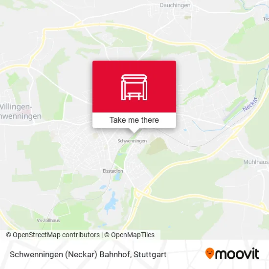 Карта Schwenningen (Neckar) Bahnhof