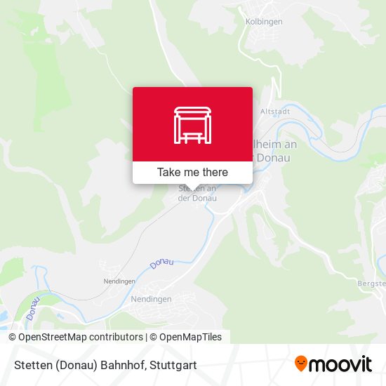 Stetten (Donau) Bahnhof map