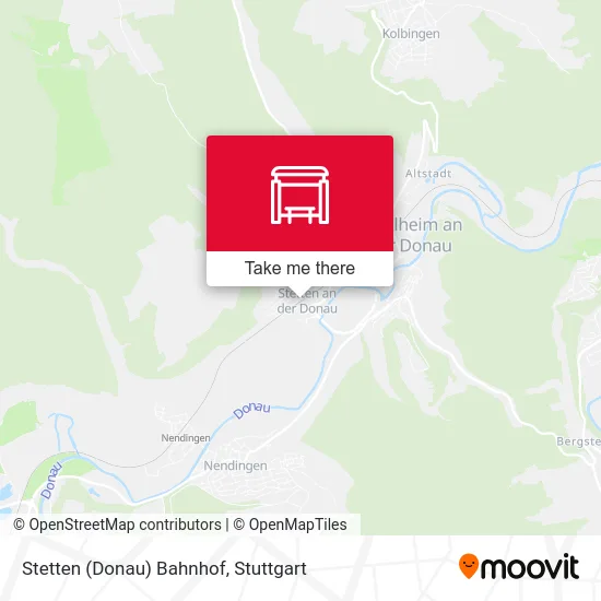 Карта Stetten (Donau) Bahnhof