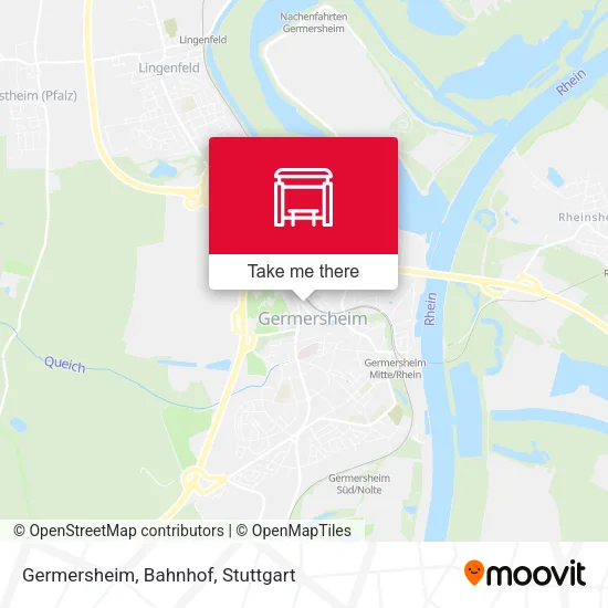 Карта Germersheim, Bahnhof