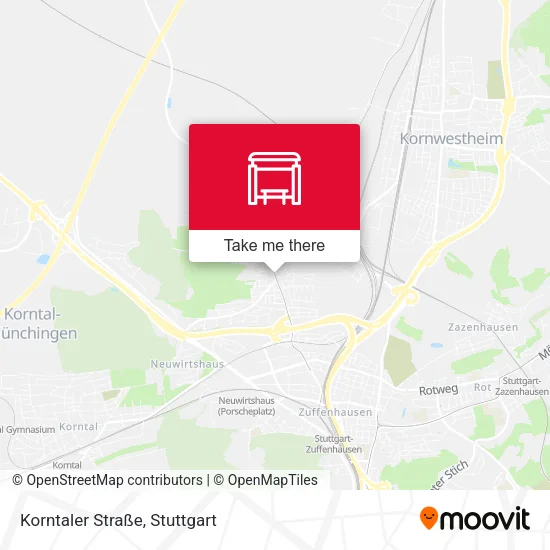 Карта Korntaler Straße